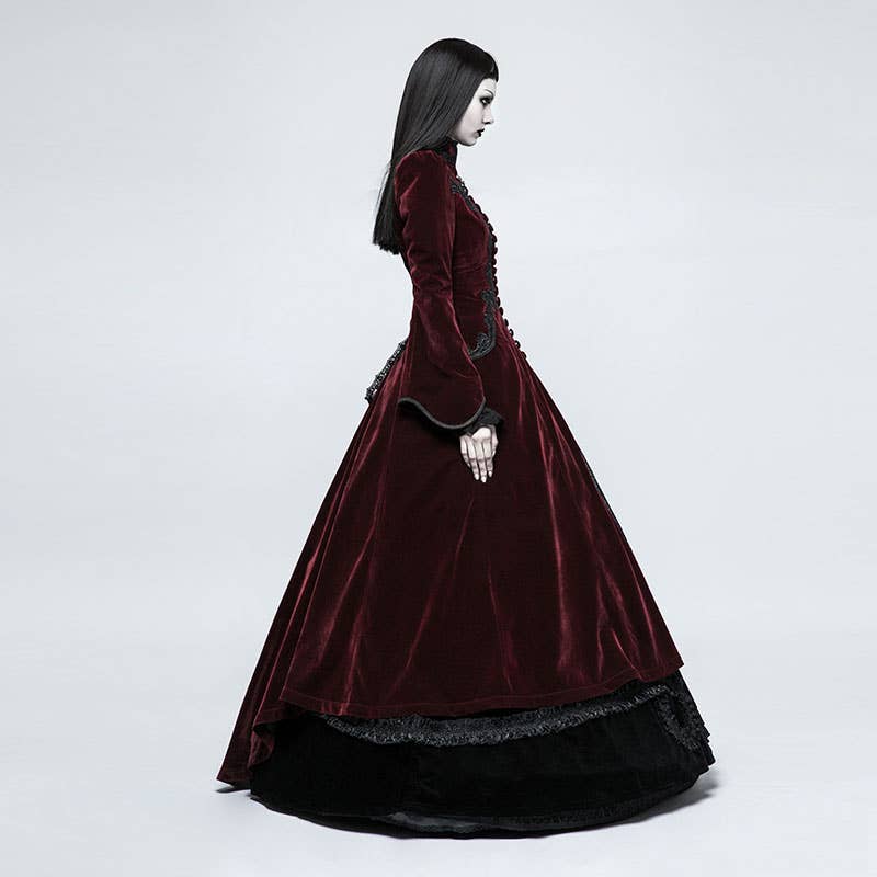 GOTHIC PALACE SWALLOW TAIL LONG DRESS