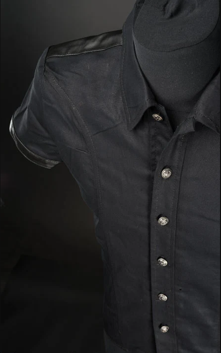 Faux Leather Shirt