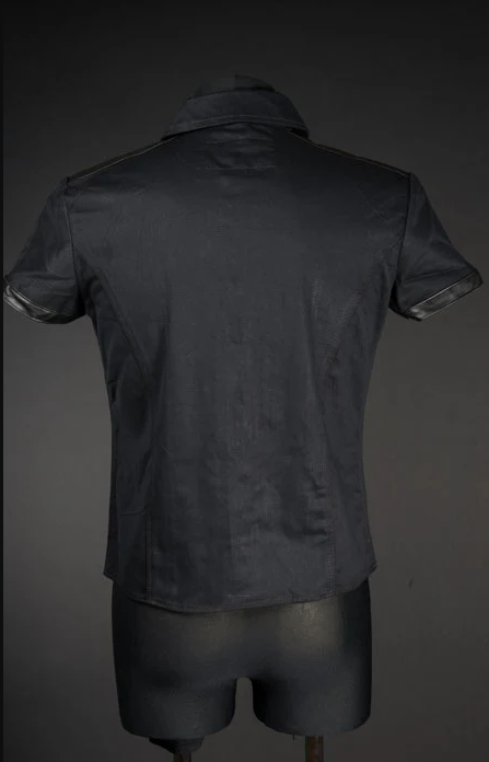Faux Leather Shirt