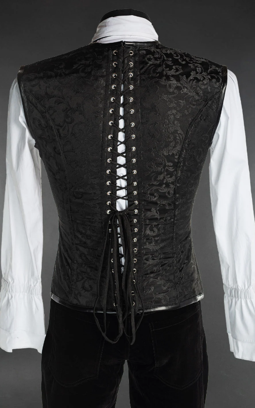 Black and Red Corset Vest