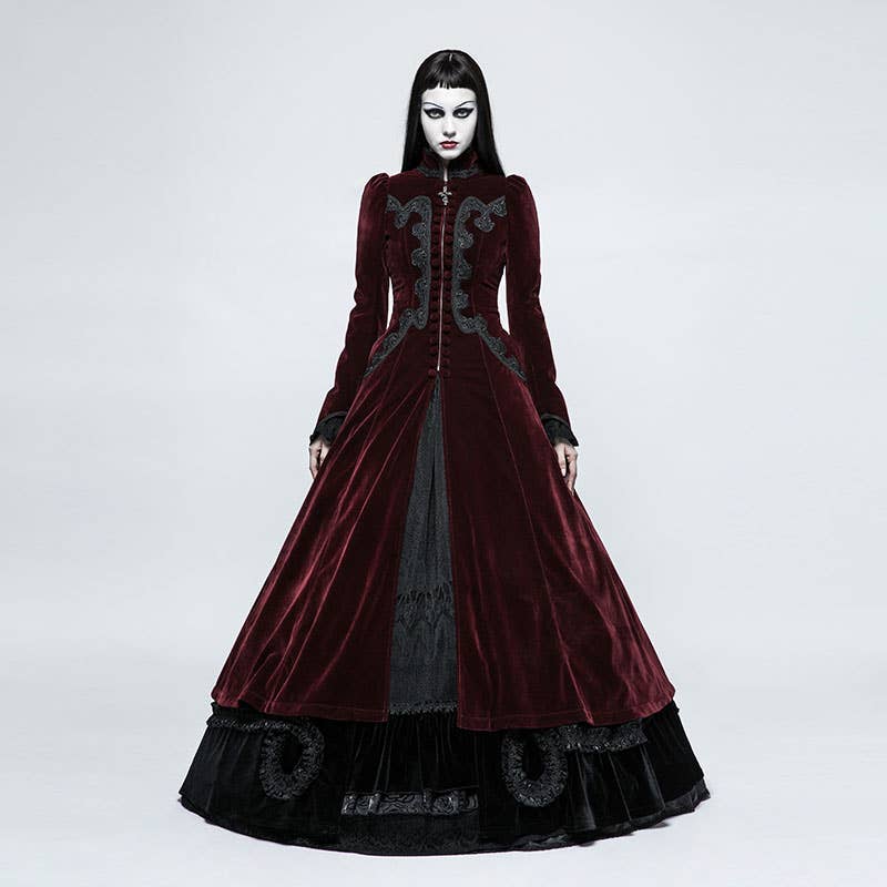 GOTHIC PALACE SWALLOW TAIL LONG DRESS
