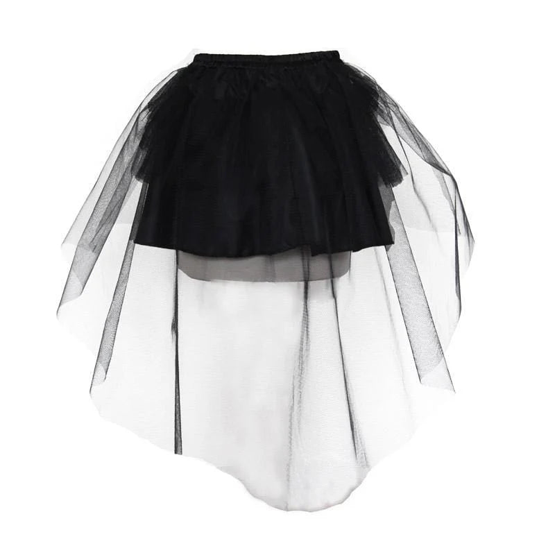 Women's Punk Mini Skirt With Net