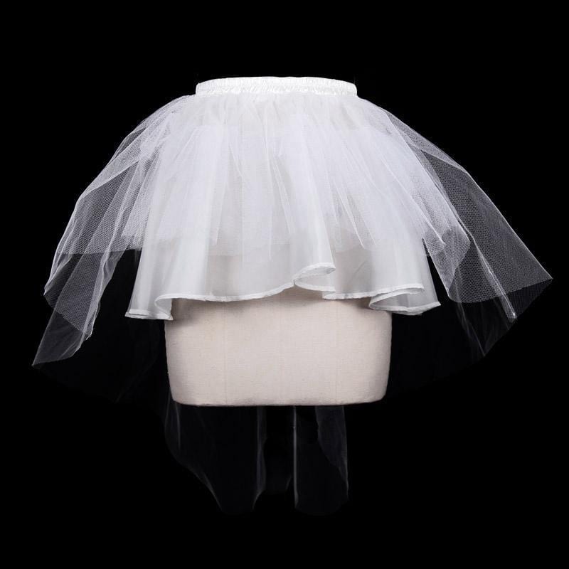 Women's Punk Mini Skirt With Net