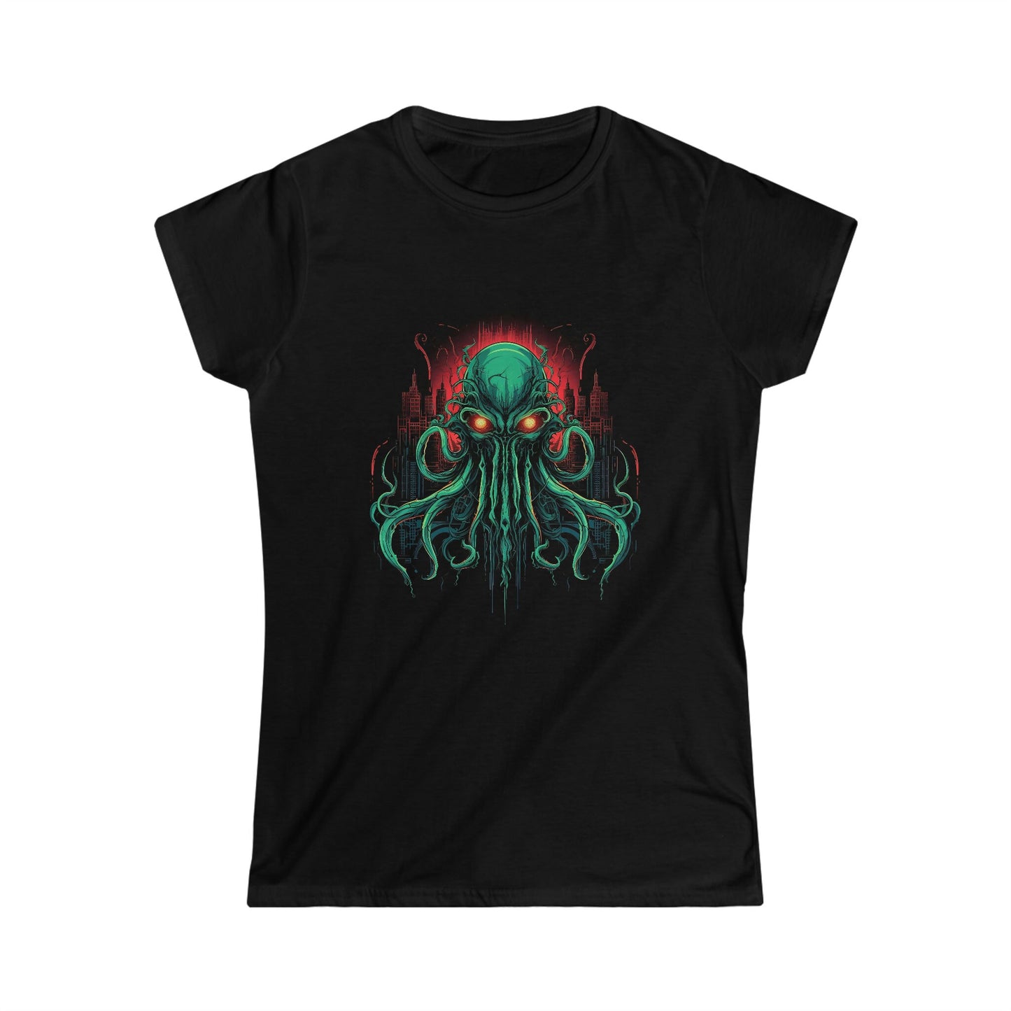 Goth and Geeky Cthulhu Shirt for Women,Goth,Lovecraft,Cthulhu,Gothic,Custom