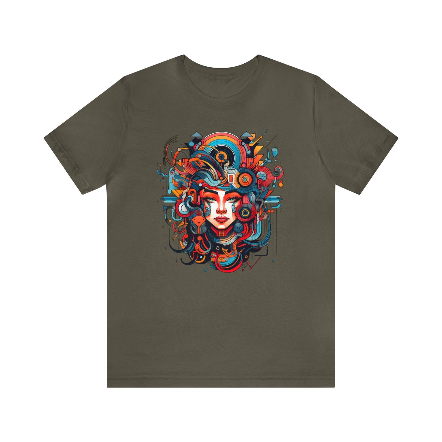 Goth & Geeky Aztec Cyber Goddess Unisex Graphic Tee