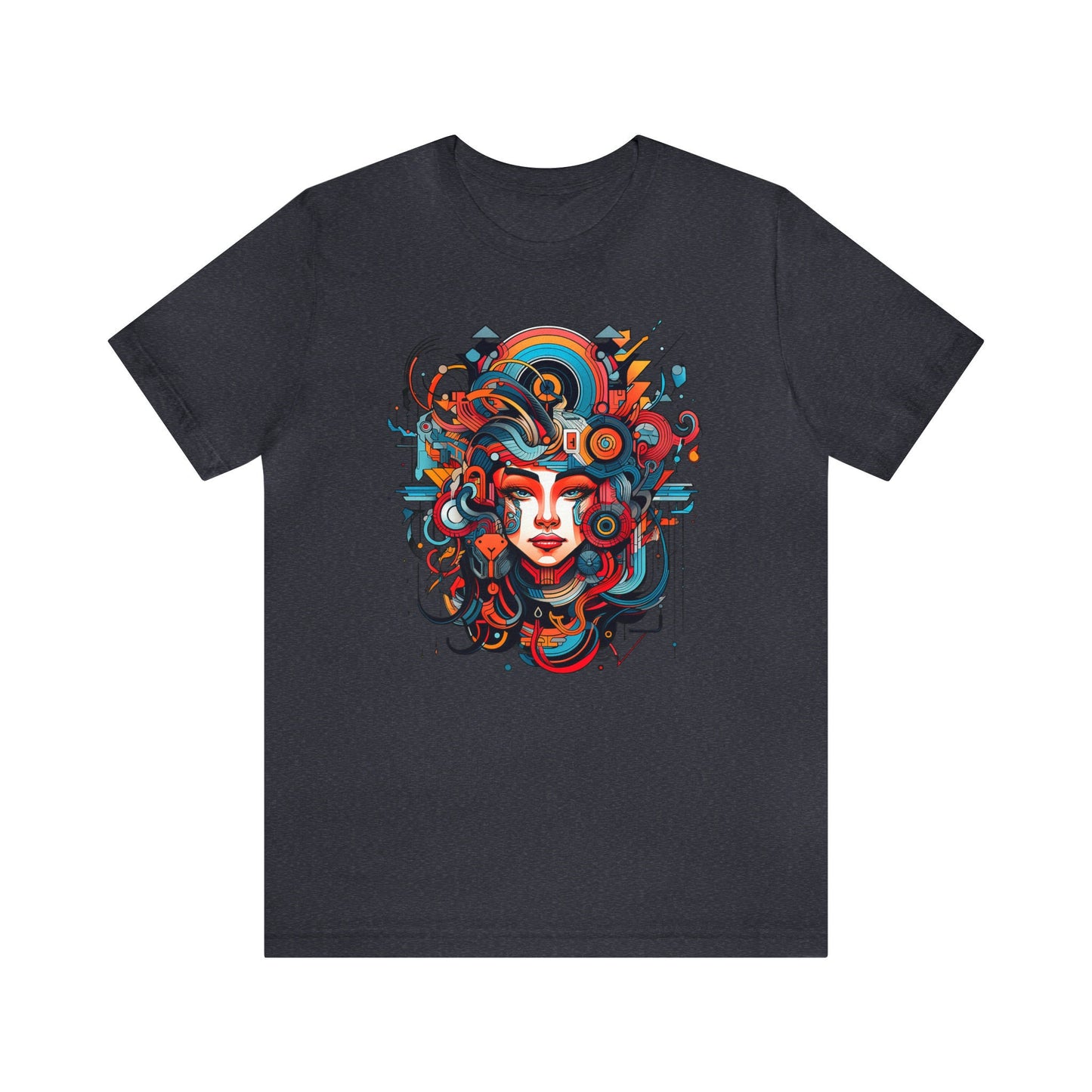Goth & Geeky Aztec Cyber Goddess Unisex Graphic Tee