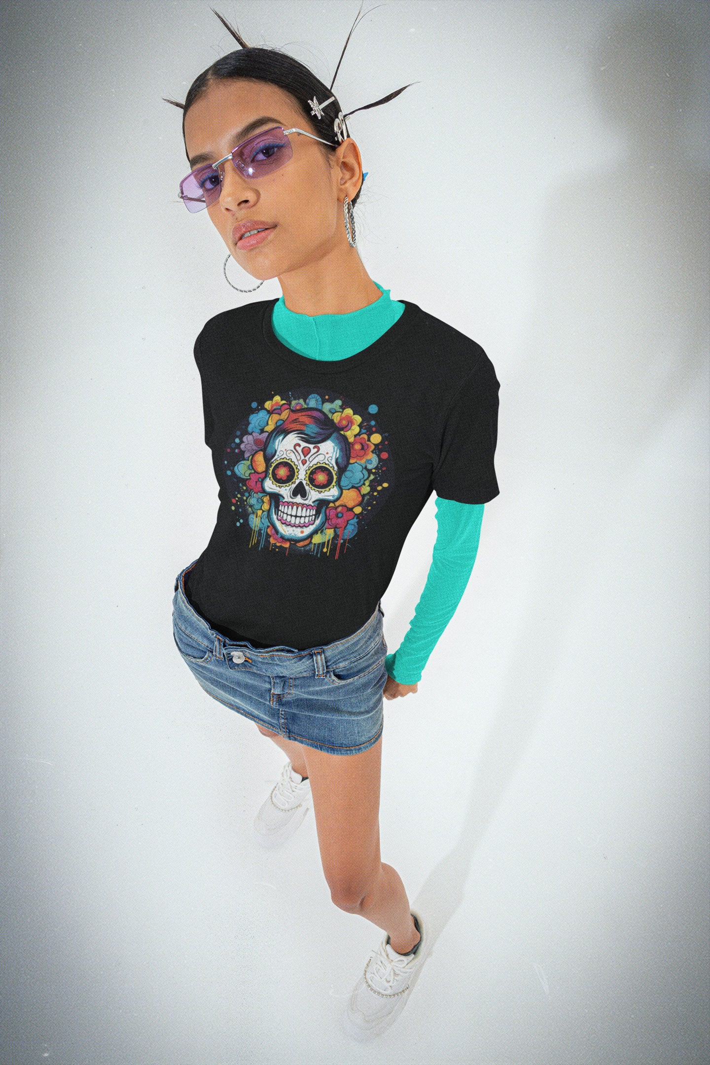 Goth & Geeky Sugar Skull Women's T-Shirt