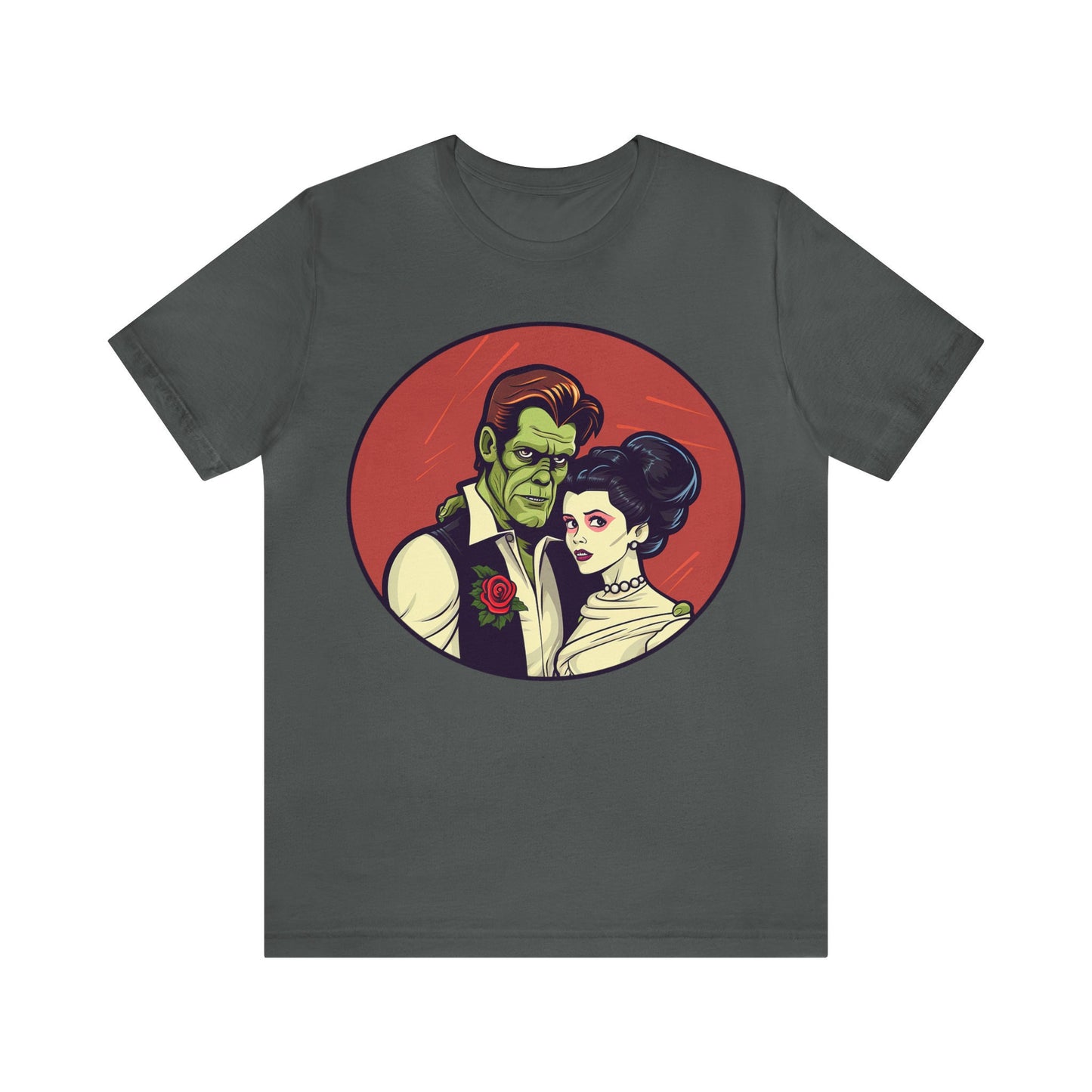 Goth & Geeky Hankenstein and Leia Bride Unisex Graphic Tee