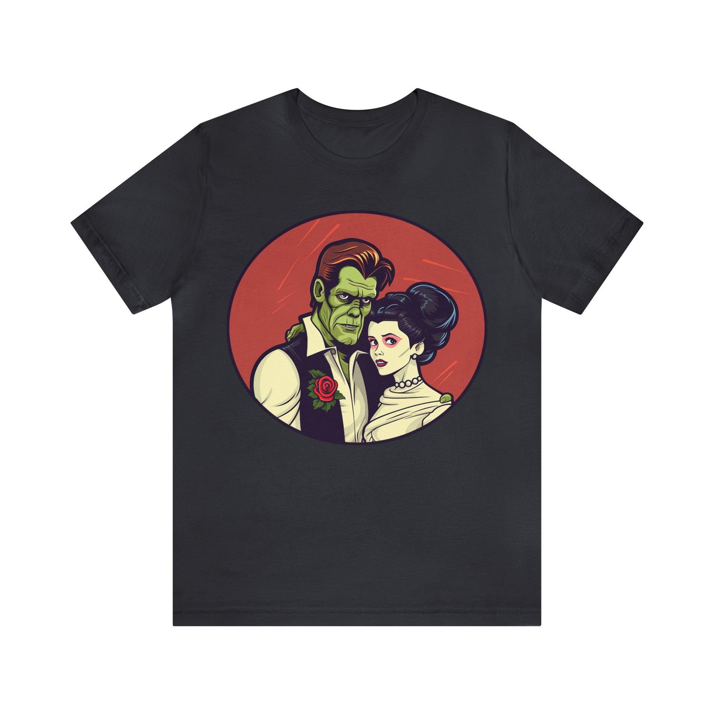 Goth & Geeky Hankenstein and Leia Bride Unisex Graphic Tee