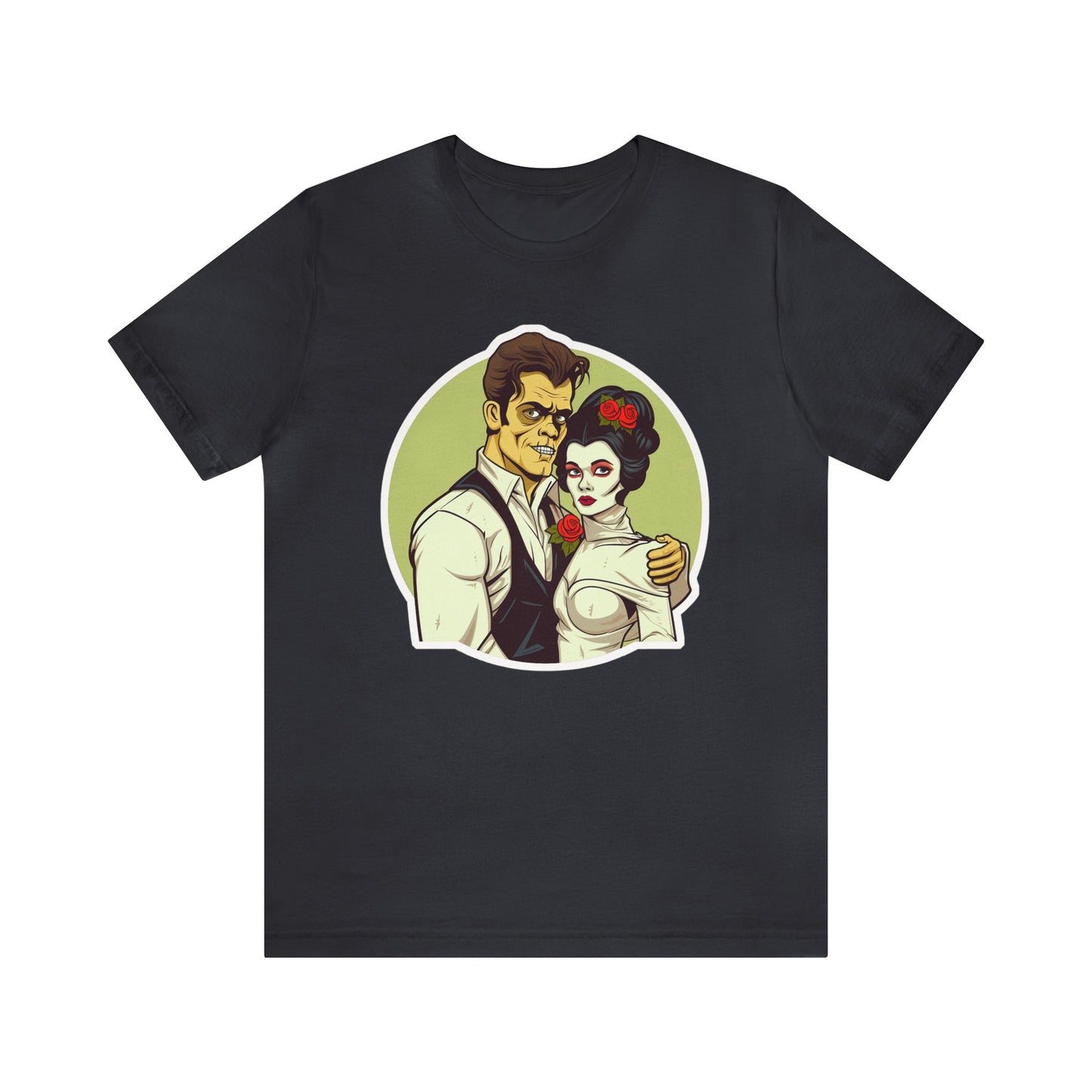 Goth & Geeky Hankenstein and Bride Unisex Graphic Tee