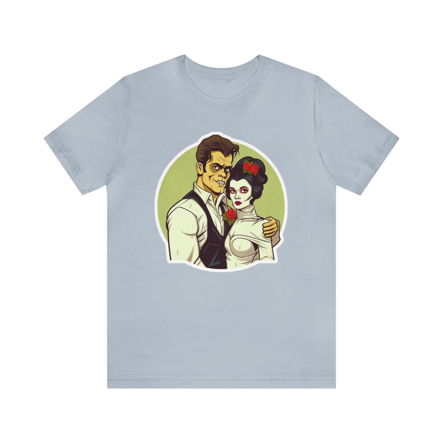 Goth & Geeky Hankenstein and Bride Unisex Graphic Tee