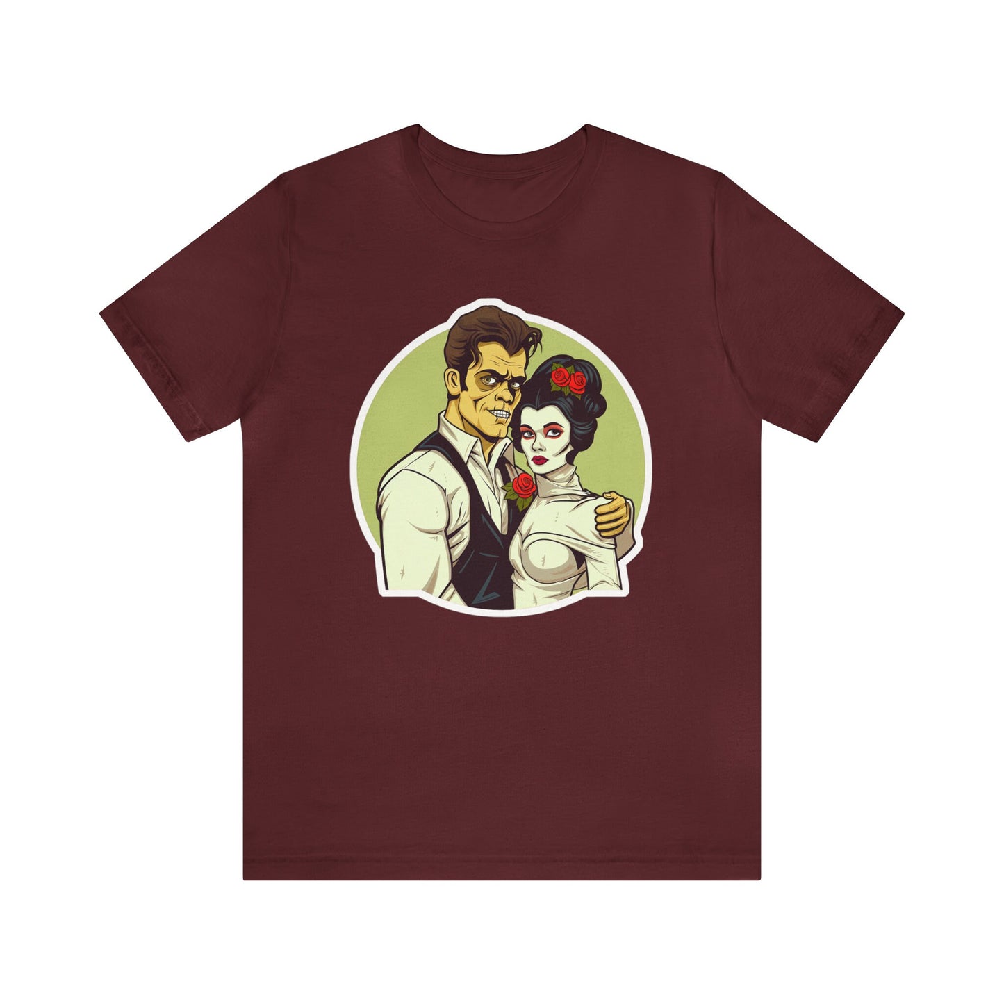 Goth & Geeky Hankenstein and Bride Unisex Graphic Tee