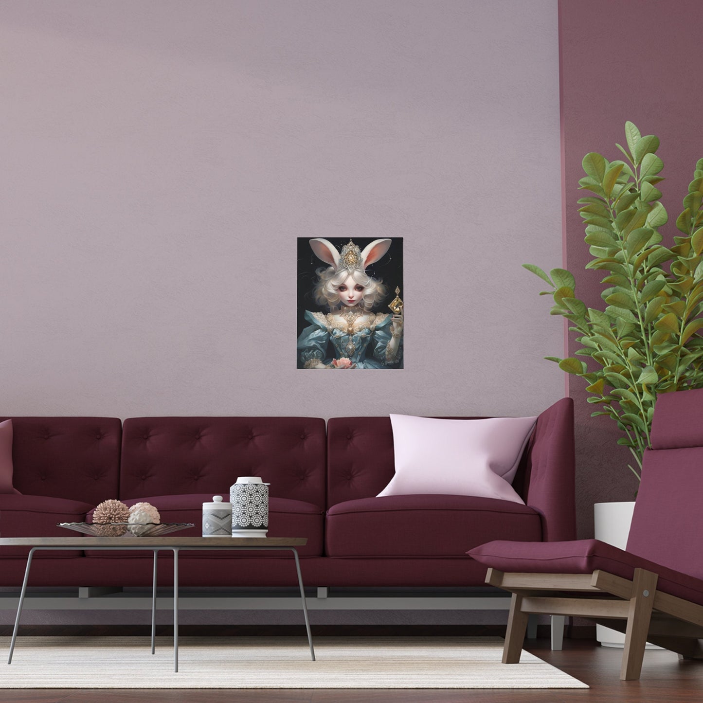 My Bunny Queen Print