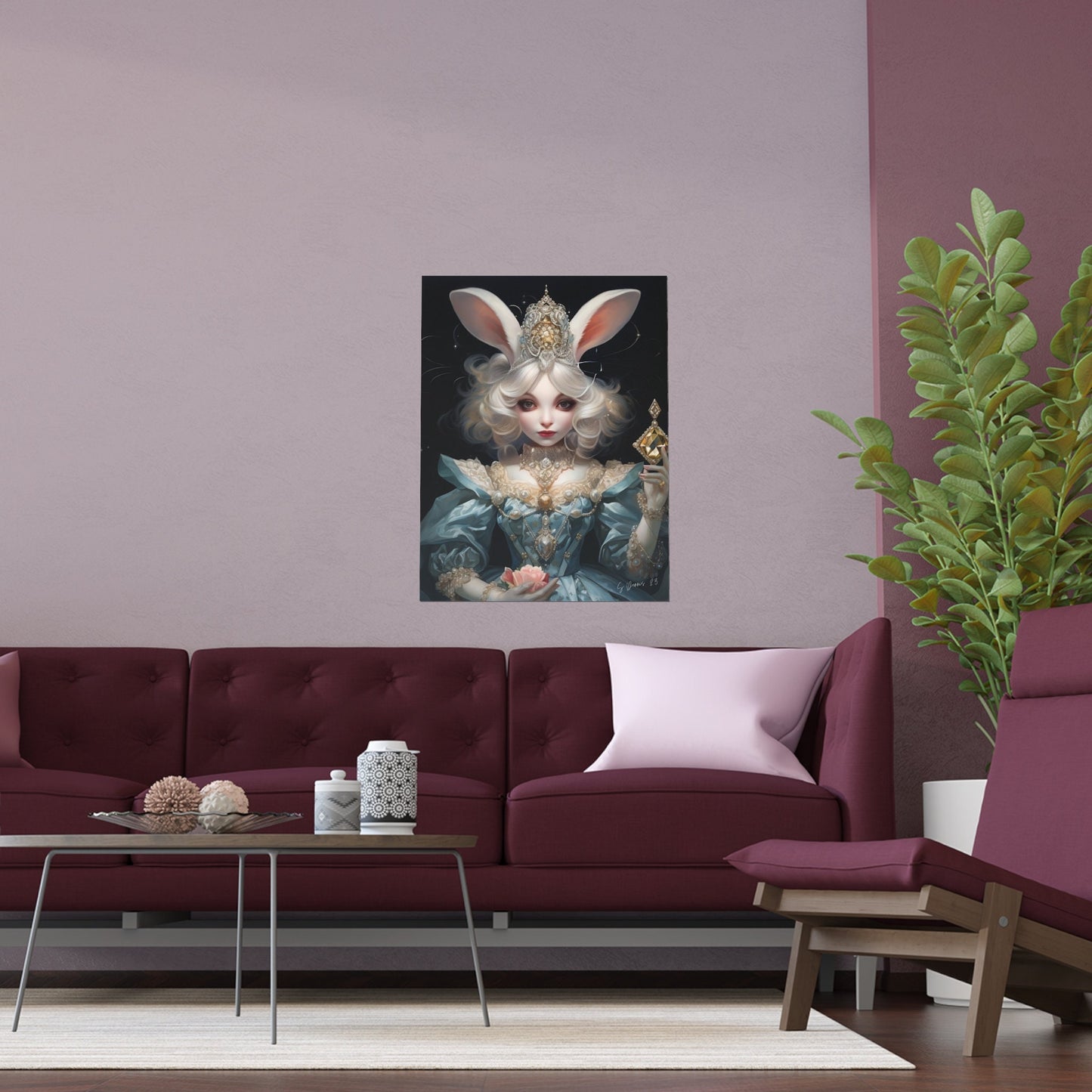 My Bunny Queen Print