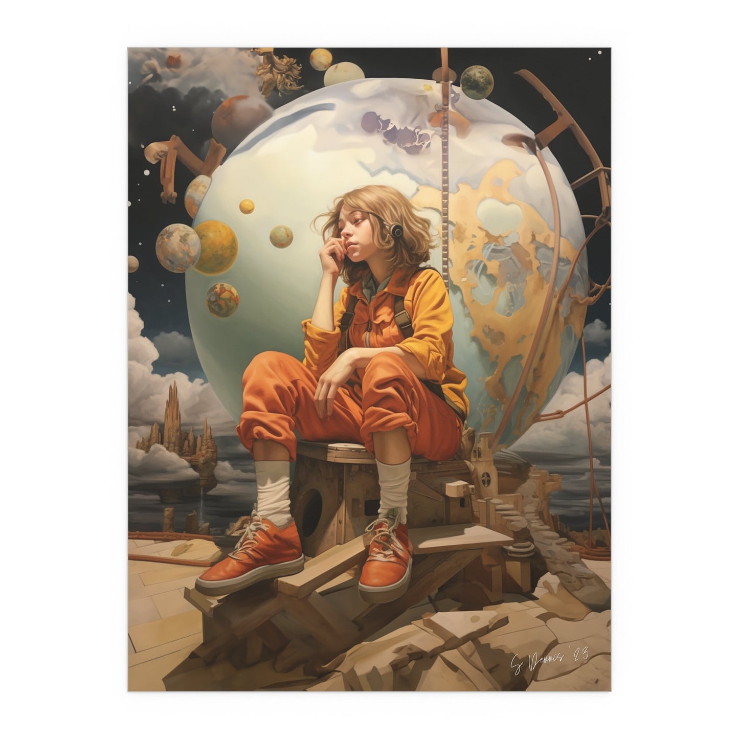 Dockside Dallying Print