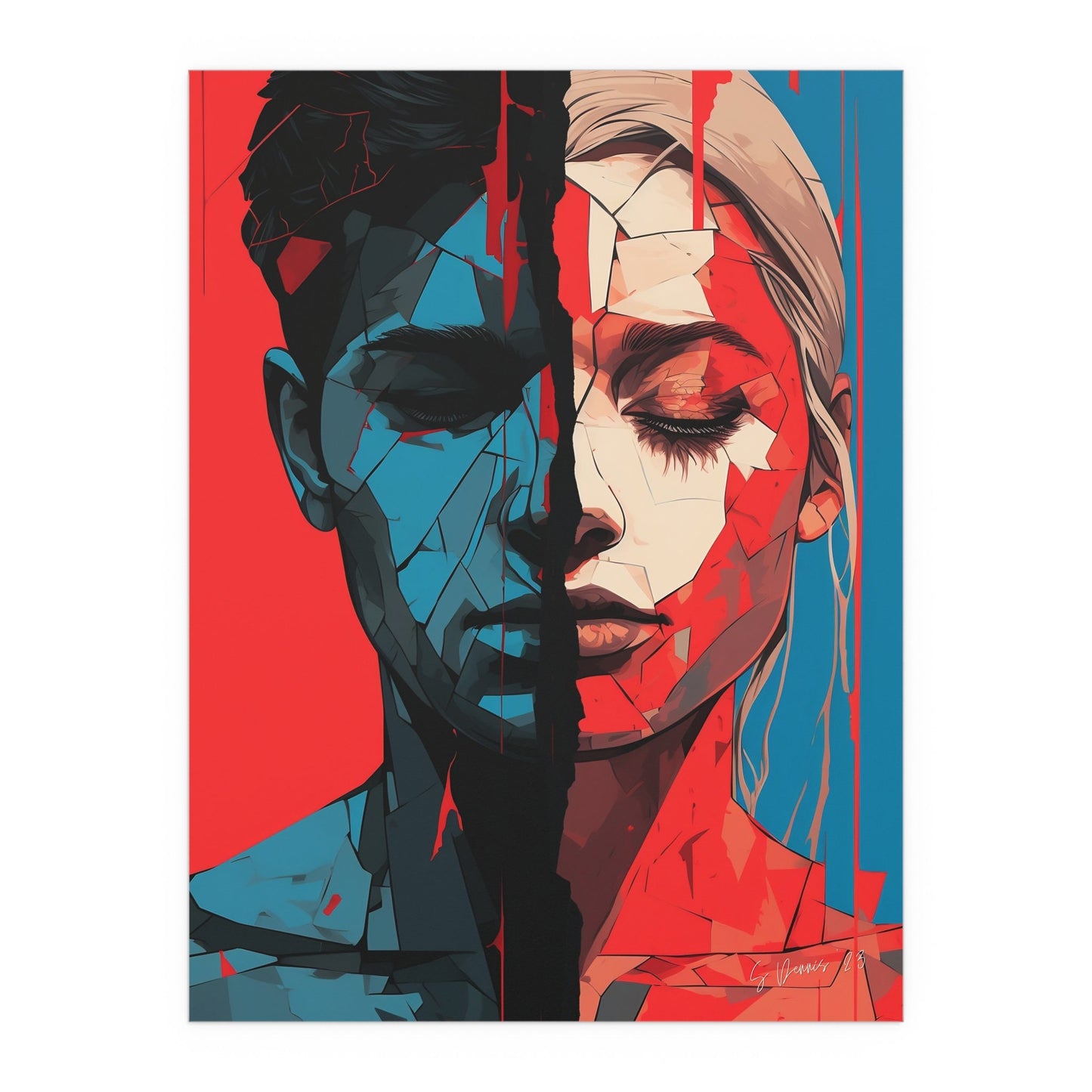 Divided, with Love Print