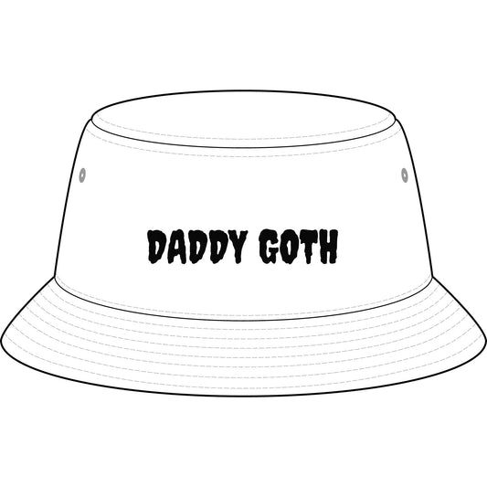 Daddy Goth Bucket Hat — Gothic Dad Streetwear Sun Hat