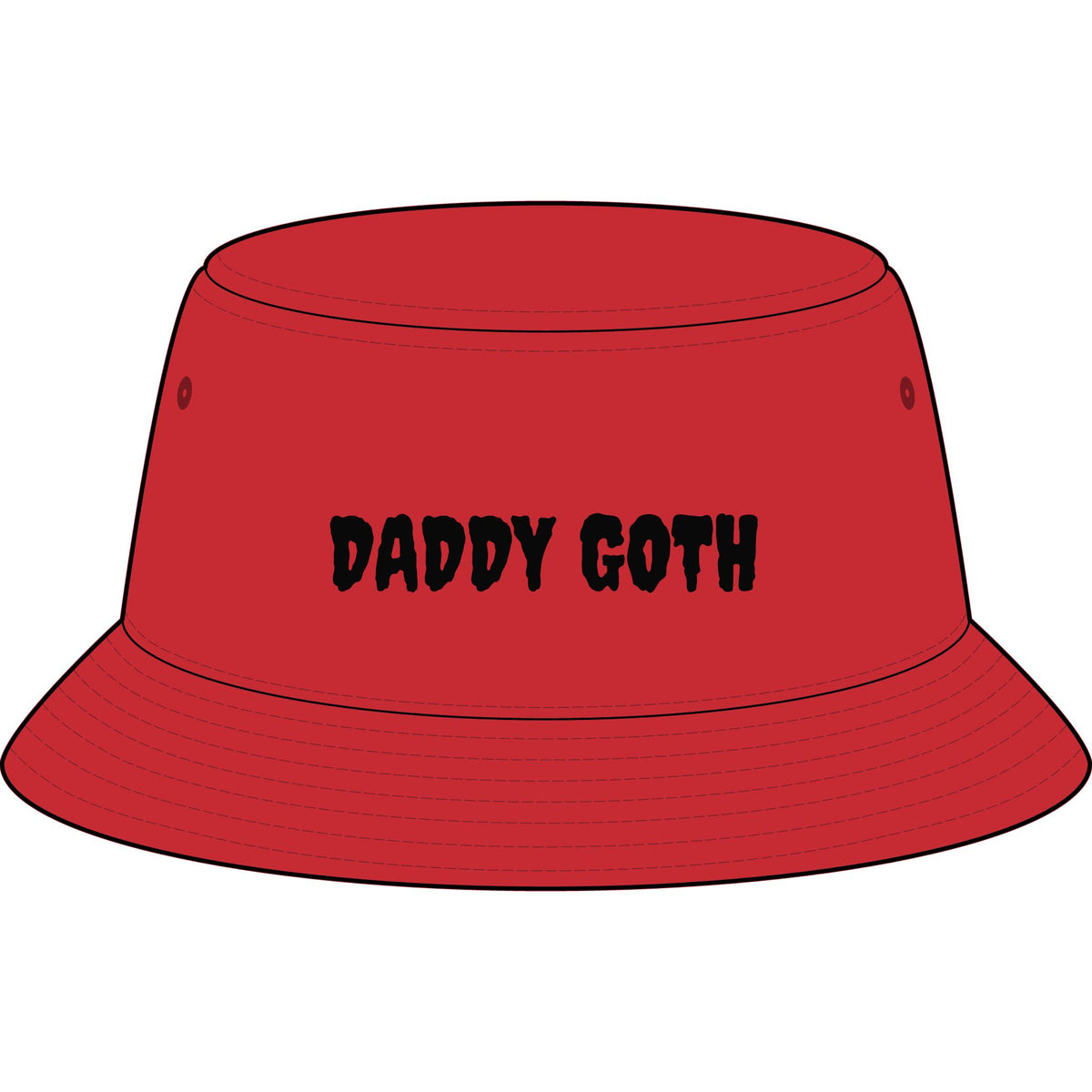 Daddy Goth Bucket Hat — Gothic Dad Streetwear Sun Hat
