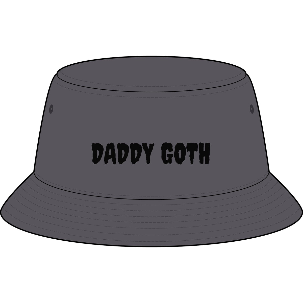 Daddy Goth Bucket Hat — Gothic Dad Streetwear Sun Hat