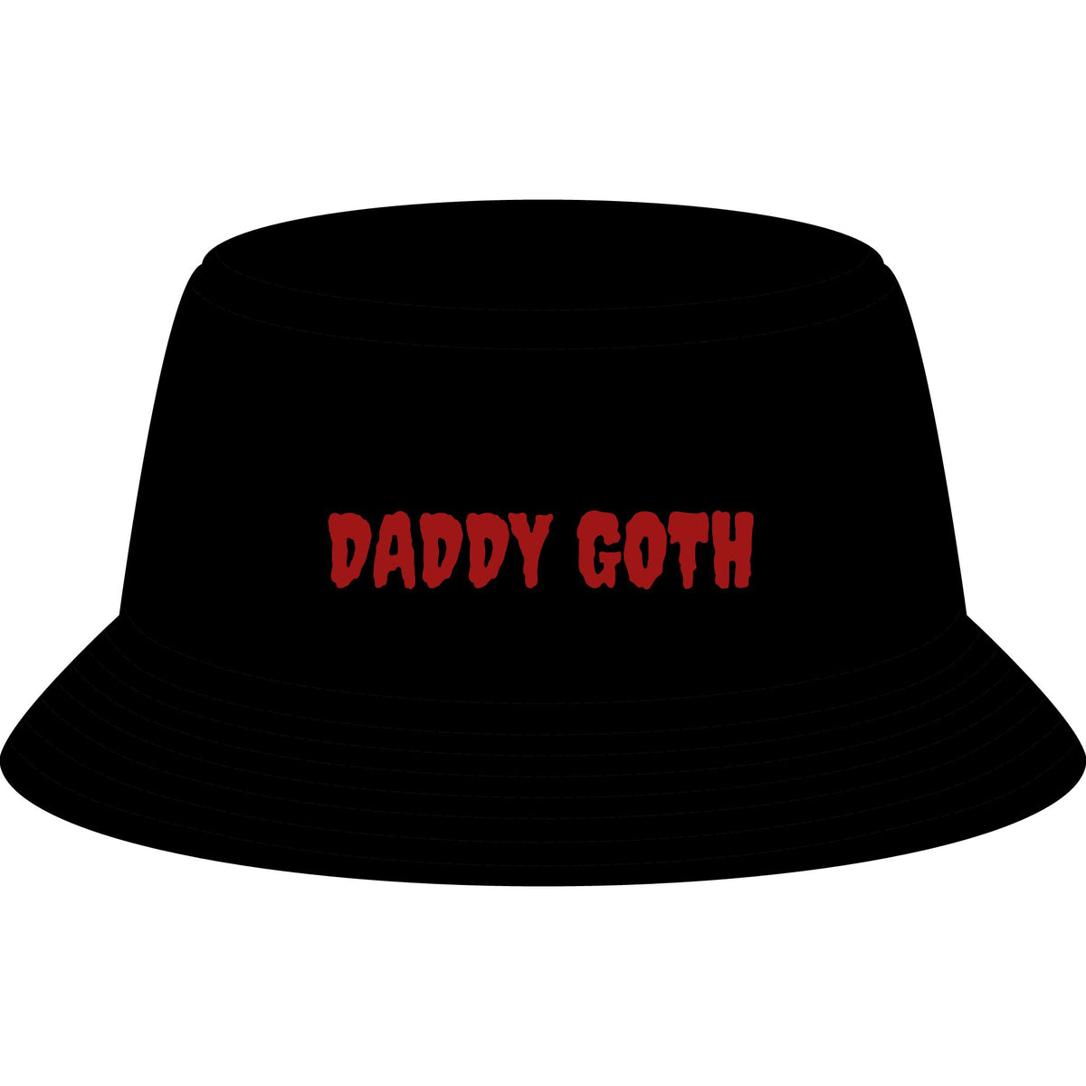 Daddy Goth Bucket Hat — Gothic Dad Streetwear Sun Hat
