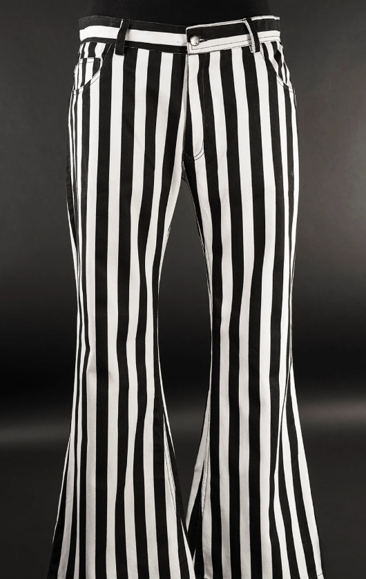 Black and White Striped Pants