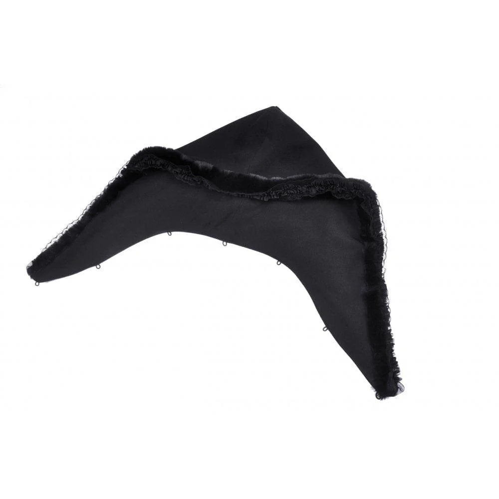 Women’s Gothic High/Low Woolen Dovetail Coat with Hood