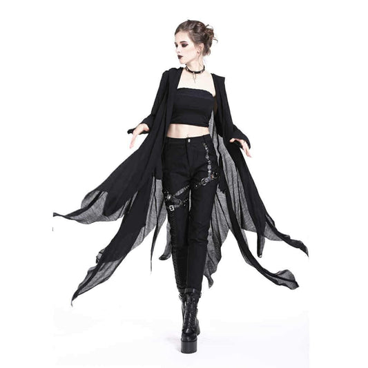 Women’s Grungy Goth Hooded Coat
