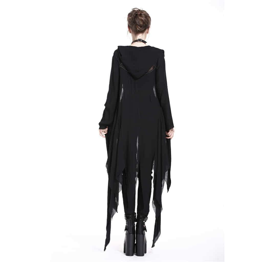 Women’s Grungy Goth Hooded Coat
