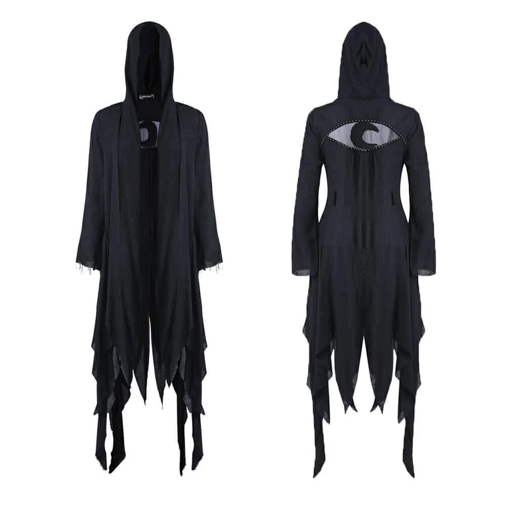 Women’s Grungy Goth Hooded Coat
