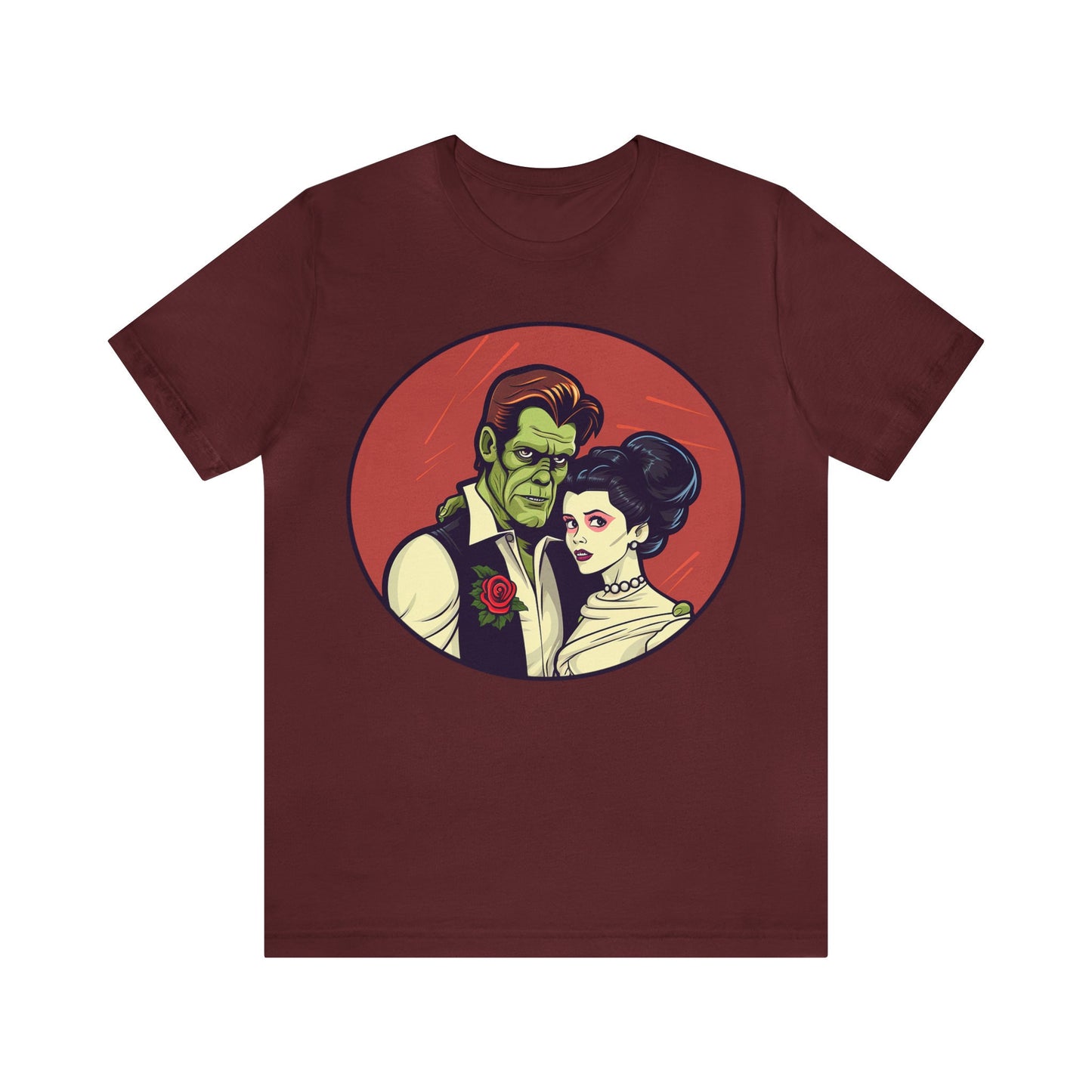 Goth & Geeky Hankenstein and Leia Bride Unisex Graphic Tee