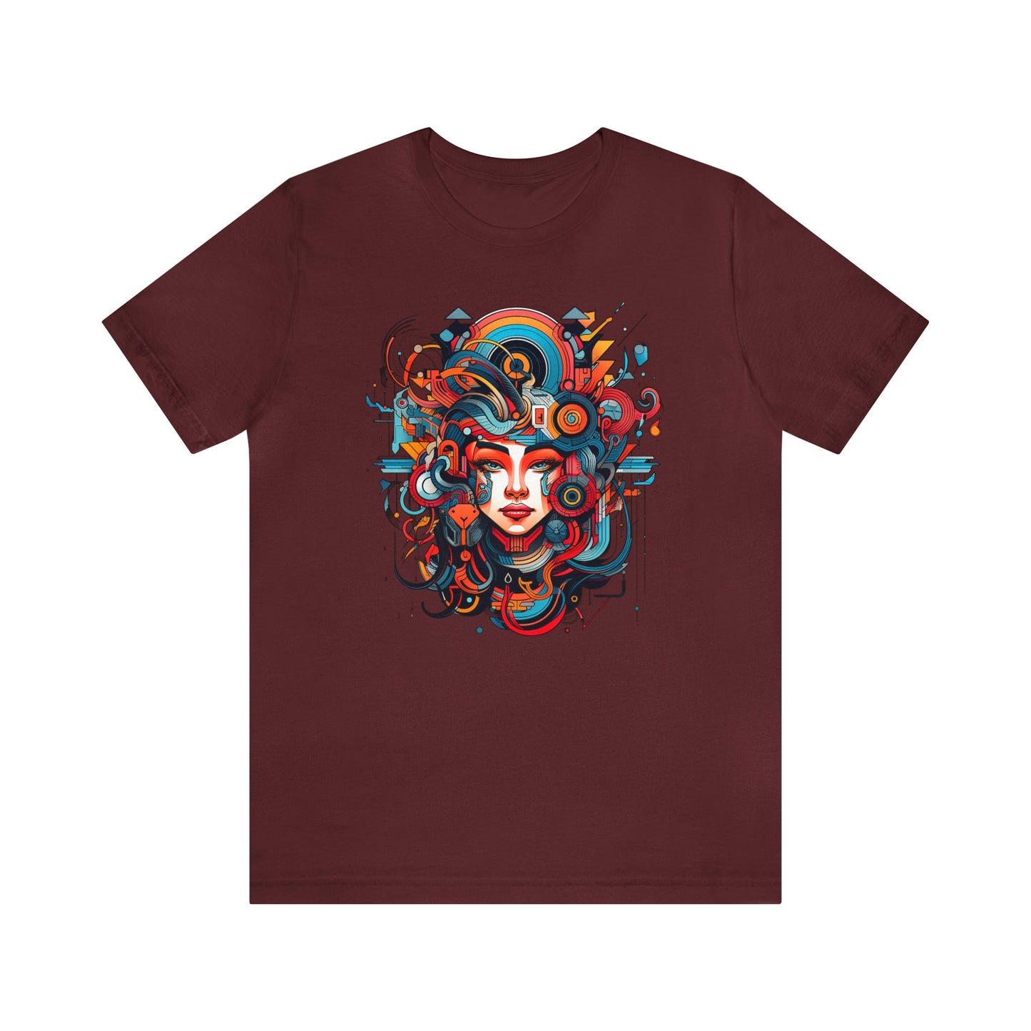 Goth & Geeky Aztec Cyber Goddess Unisex Graphic Tee