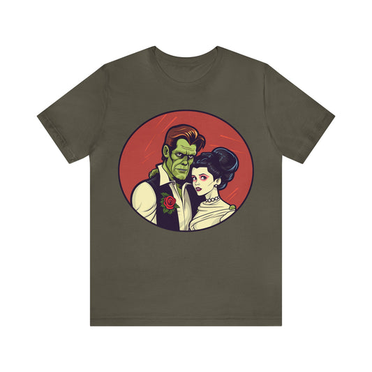Goth & Geeky Hankenstein and Leia Bride Unisex Graphic Tee