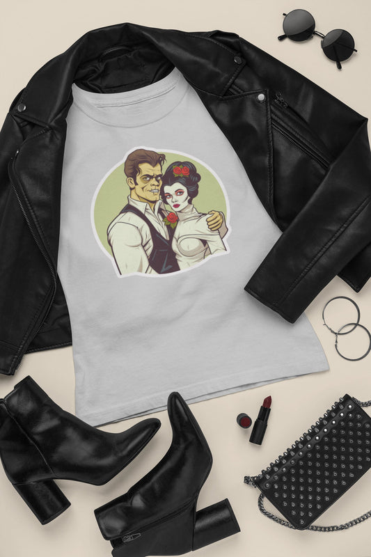 Goth & Geeky Hansenstein and Bride Women's T-Shirt