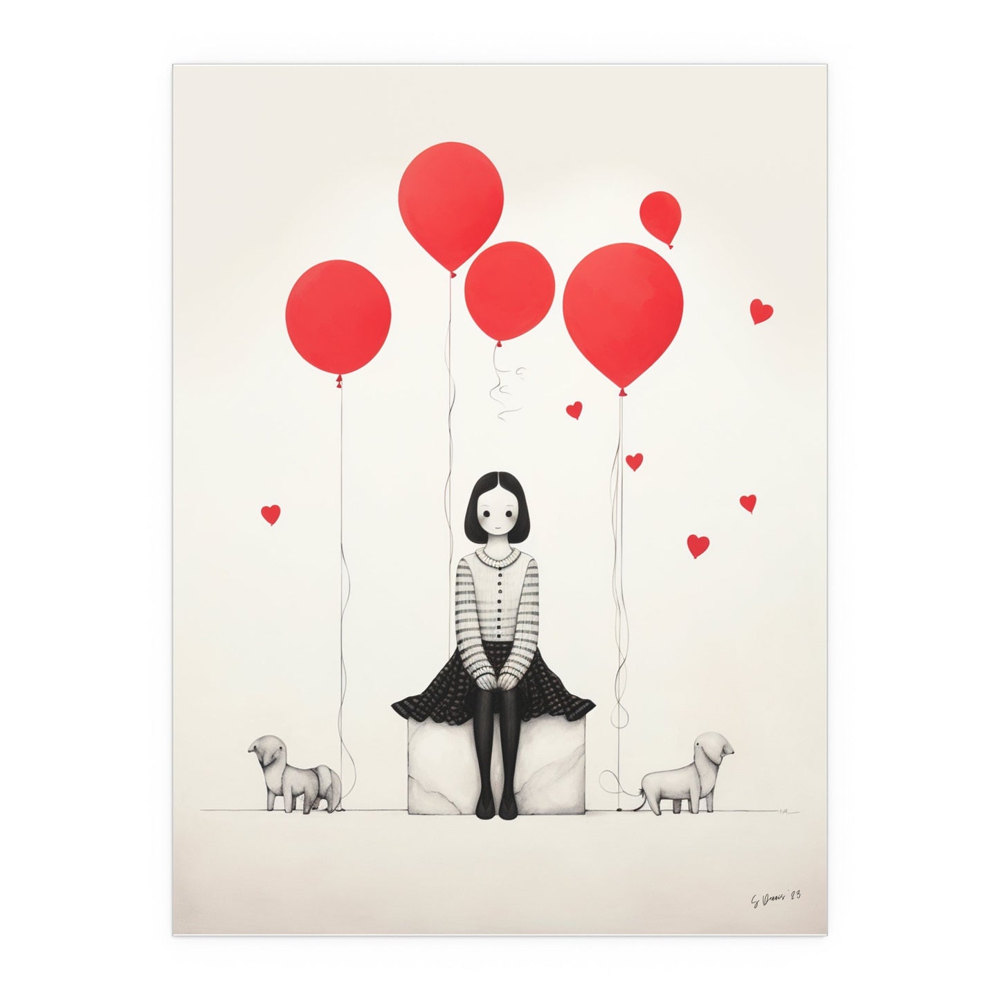 Almost 99 Red Balloons Print