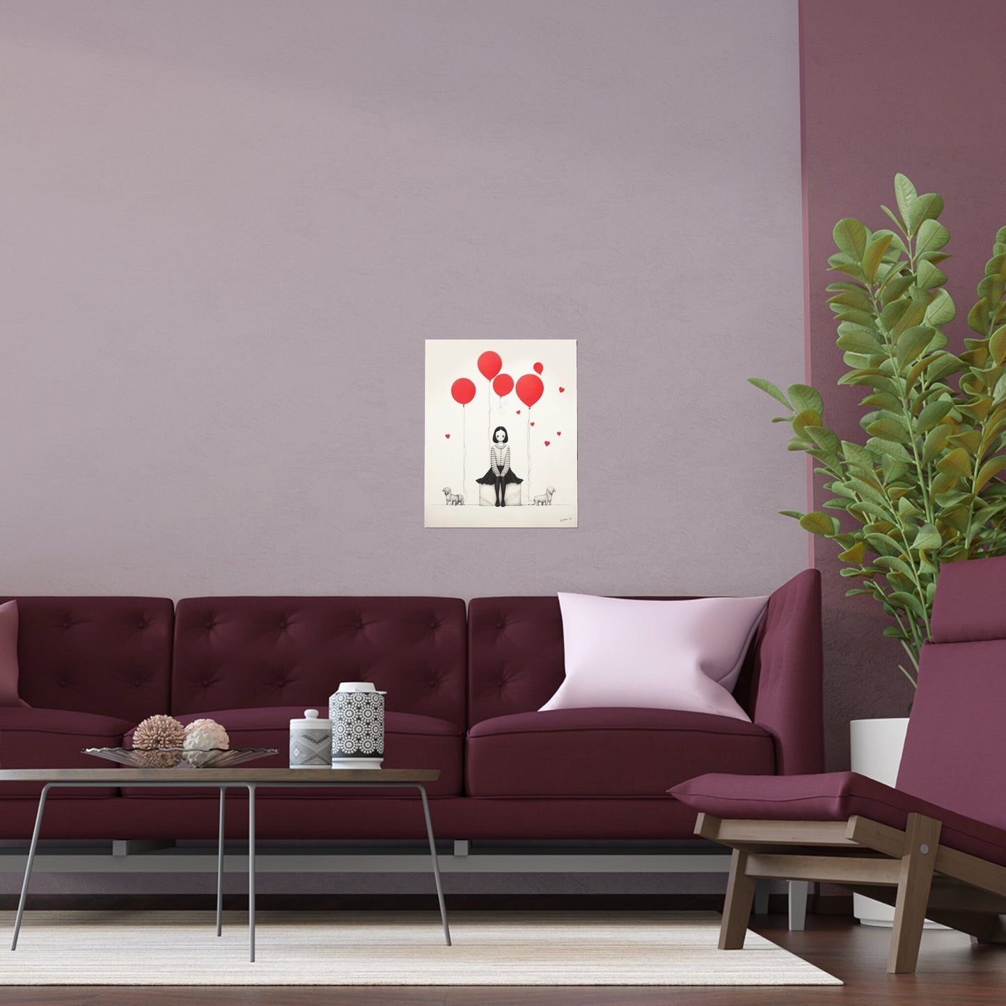 Almost 99 Red Balloons Print