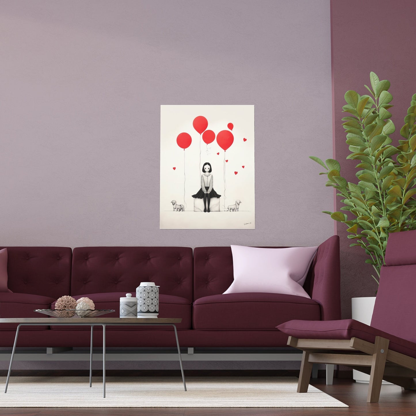 Almost 99 Red Balloons Print