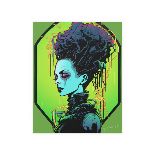 Cyberwave Bride Print