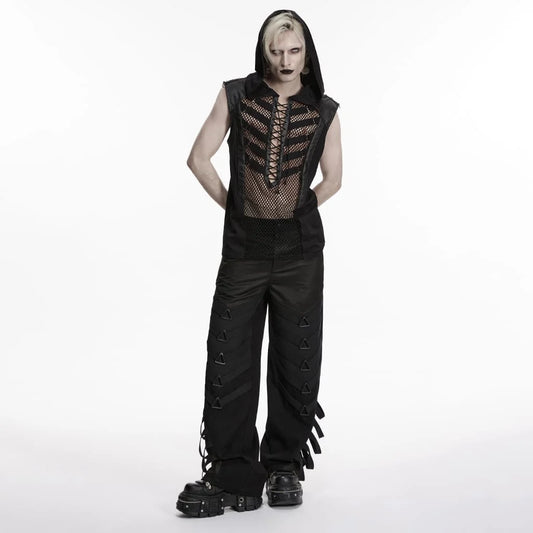 Punk Layered Strappy Pants