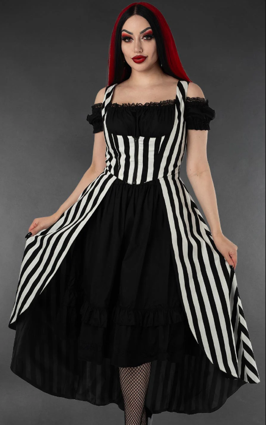 Striped Print Jinx Dress - Size 12